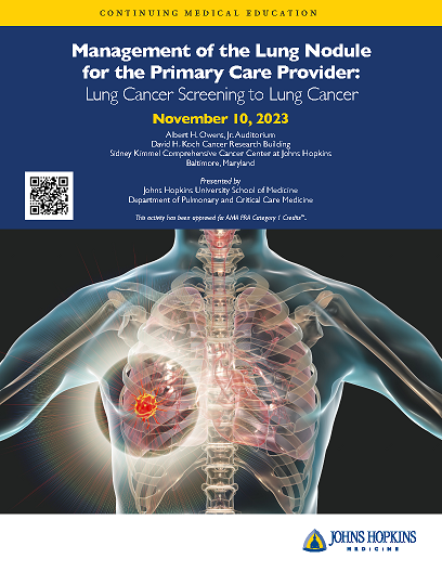 Management of the Lung Nodule for the Primary Care Provider: Lung Cancer Screening to Lung Cancer Banner